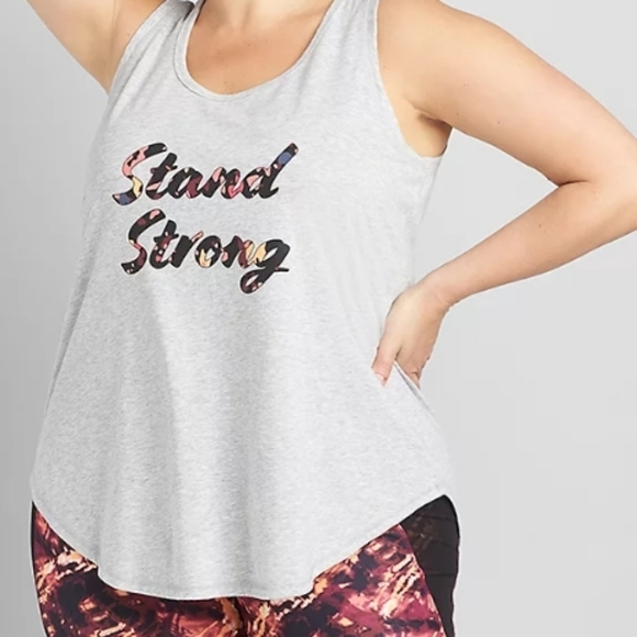 Livi stand strong workout gray tank 22/24 - Picture 7 of 7